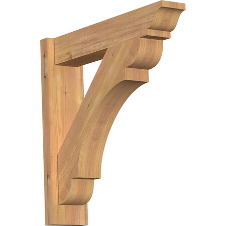Ekena Millwork Olympic Smooth Traditional Outlooker, Western Red Cedar, 5 1/2"W x 24"D x 24"H OUT06X24X24OLY01SWR